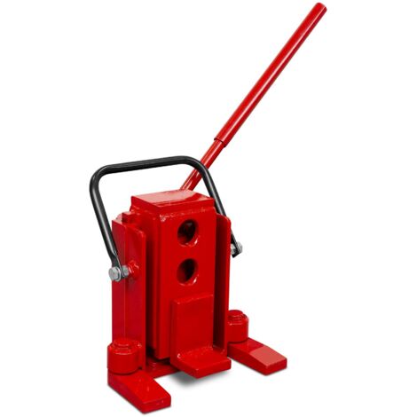 Mw Tools – Cric lève machine 8T – Construction acier robuste – Vitesse de descente réglable – Faible hauteur minimale – MK8 (1/2)