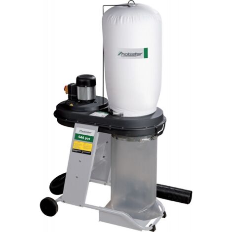 Holzstar – Aspirateur à copeaux 230V – Puissance 900W – Débit max 1200m³/h – Pour bois dur et teck – Moteur performant