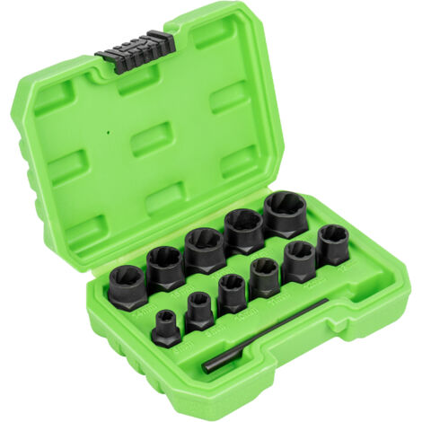 Jeu de douilles torsadées 3/8" pour écrous et vis de sécurité 6-19mm – Coffret cliquet – JBM52962 (1/4)