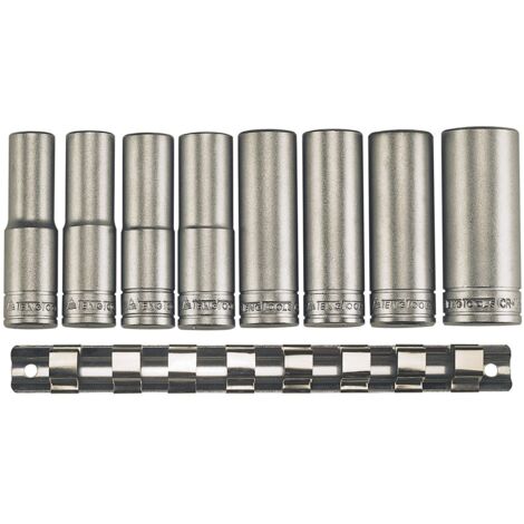 Jeu de clés à douille hexagonales longues, 1/2, 8 pièces Tengtools M1208-6 (1/2)