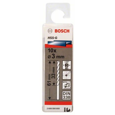 Forets à métaux rectifiés HSS-G 5 Pcs. BOSCH Foret à métal