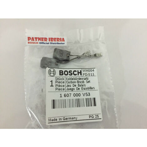 Pièce de rechange d’origine BOSCH 1607000V53 Jeu de balais de carbone
