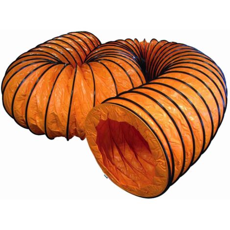 Mw Tools – Tuyau d'extraction flexible 500mm – Longueur 10m en nylon non inflammable – Concentration flux d'air – MV500SL