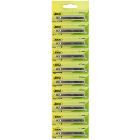 Embout de tournevis hexagonal, chromé (Ø 10 mm. - bouche 75 mm.)  JBM10422 (1/2)