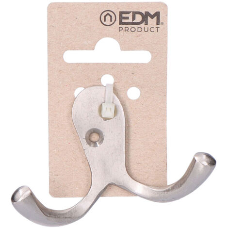 Cintre double en laiton nickel mat dans un pendentif EDM en carton (1/3)