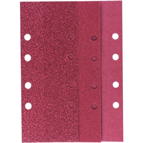 Jeu de feuilles abrasives Ponceuse orbitale 10 pièces Taille 60 120 180  BOSCH 2609256B00