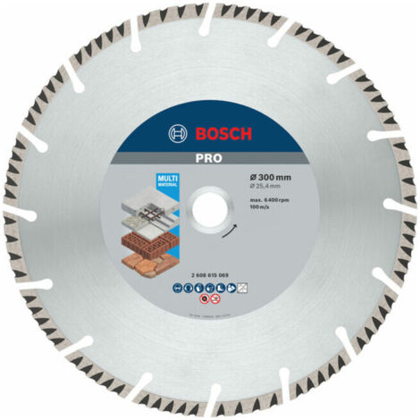 Norme pour le disque de coupe diamanté universel  BOSCH 2608615069