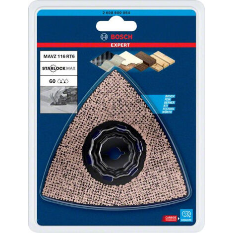 Plateau de ponçage expert MAVZ 116 RT6 Lame multifonction 116 mm  BOSCH 2608900054