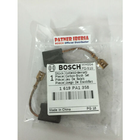 Bosch – Jeu de balais de carbone 1619PA1358 – Pour outils électriques – Matériaux de haute qualité – Performances optimales