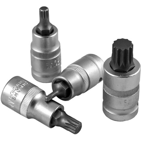 Embout de tournevis hexagonal, chromé (Ø 7 mm. - bouche 75 mm.)  JBM10420 (1/2)