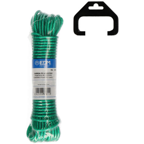 Plastique enduit de brins, 15m, vert EDM 87812 (1/3)