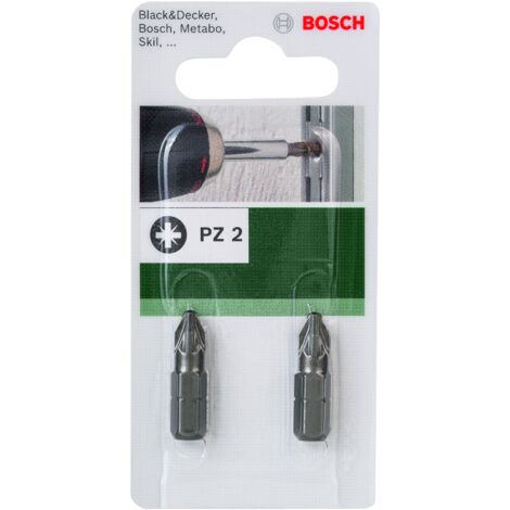 Embout de tournevis standard PZ Phillips Pozidriv PZ 2 BOSCH 2609255923 (1/2)