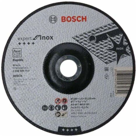 Disque à tronçonner Expert en acier inoxydable - Rapido AS 46 T INOX BF 180 16  BOSCH 2608600710