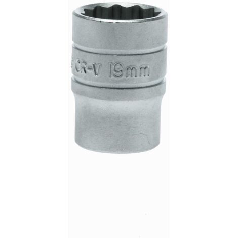 Clé à douille, 1/2, bihex, 19mm TENGTOOLS M120519-C (1/2)