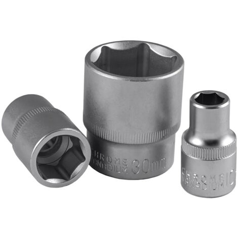 Douille Hexagonale KS Tools 918.122 - 1/2", 20 Mm, Chromée - Acier Chrome-vanadium, Longueur 40 Mm