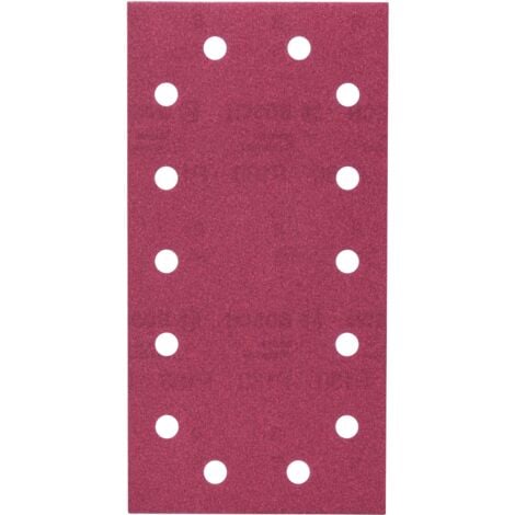Set de feuilles abrasives 10 pièces ponceuse orbitale aléatoire taille 180  BOSCH 2609256B23