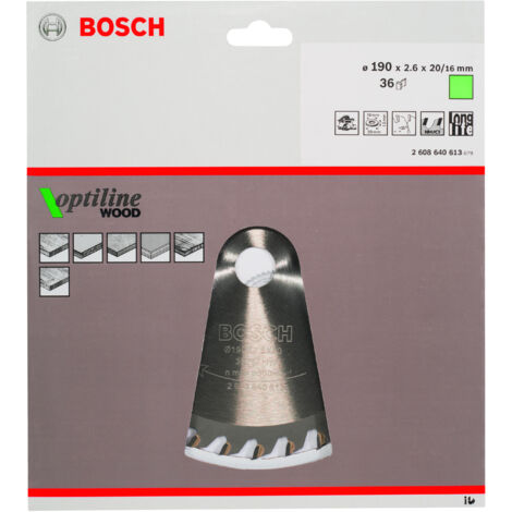Lame de scie circulaire OP WO H 190x20-36  BOSCH 2608640613