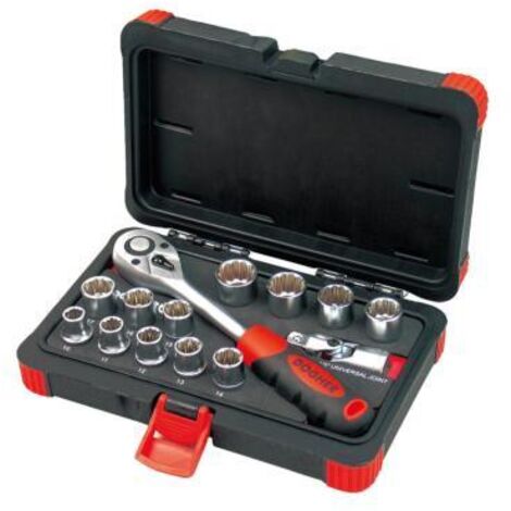 Boîtier de douille Bihex 1/2 14 pièces  DOGHER 530-001 (1/3)