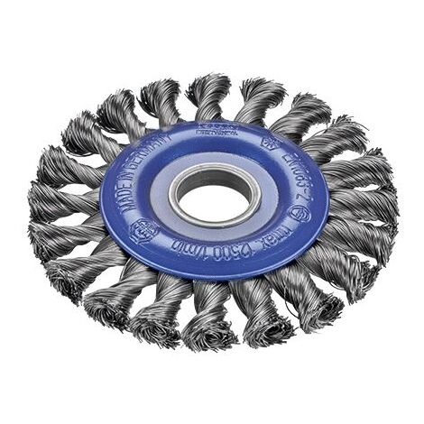 Brosse ronde tressée en acier inoxydable avec alésage de 222 mm et garniture Ø 0,50 mm (115x13) Osborn 0002631351