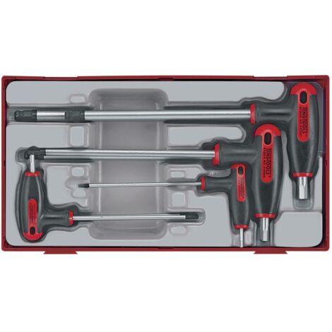 Jeu de clés allen hex avec manche T 2,5- 8mm 7 pièces Teng Tools TTHEX7 (1/3)