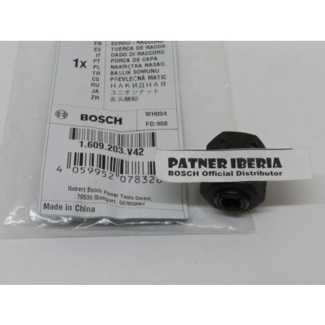 Pièce de rechange d’origine BOSCH 1609203V42  Écrou pour les modèles POF 1200 et 1400