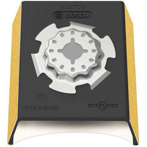 FP – Plateau de ponçage Bosch AUZ 70 G – Pour surfaces arrondies – Fixation velcro – Compatible bois dur et composites renforcés (1/5)