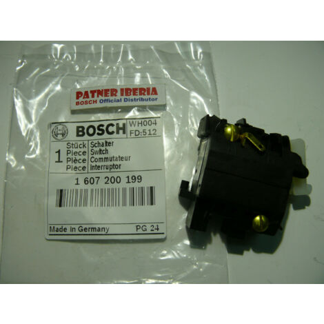 Pièce de rechange d’origine BOSCH 1607200199  Interrupteur de rectifieuse GGS 28 C/28 CE/28 LC/28 LCE GGS 8 CE