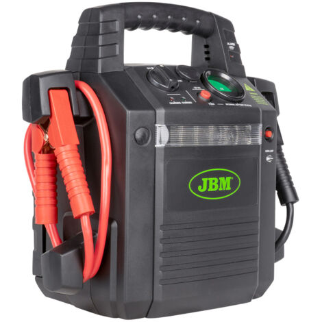 Démarreur de véhicule 12V – Courant de démarrage 750A – Chargeur 230V/50Hz – Compatible tous véhicules – JBM53687