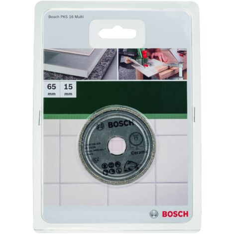 Bosch – Disque diamant 65mm pour marbre et céramique – Largeur de coupe 1,9mm – Alésage 15mm – 2609256425 (1/5)