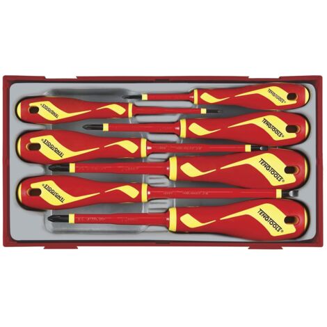 Jeu de tournevis isolés, 1000V, TTV907N, 7 pièces  TENGTOOLS 178710109 (1/4)