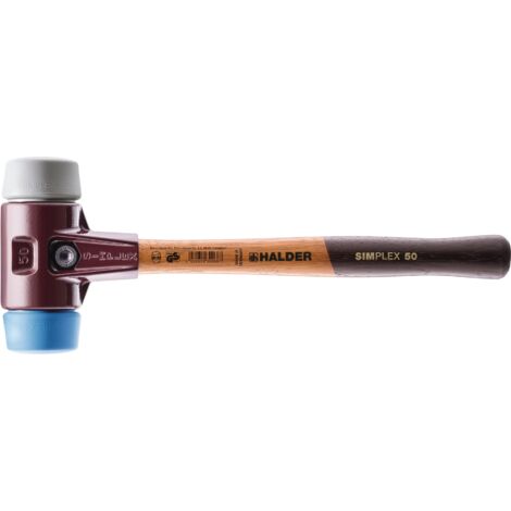 Bleu + Gris Maillet TPE Simplex Ø 40 mm HALDER 3013.040