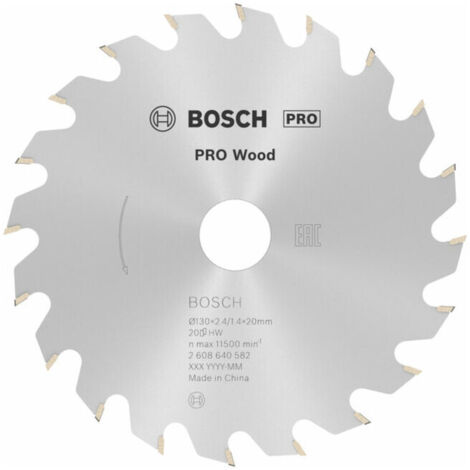 Lame de scie circulaire OP WO H 130x20-20 BOSCH 2608640582
