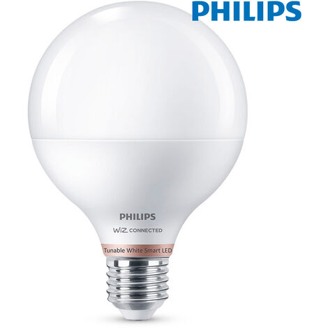 E3/93212 AMPOULE GLOBE E27 11W PLEINE COULEURS 1055LM WIFI PHILIPS WIZ