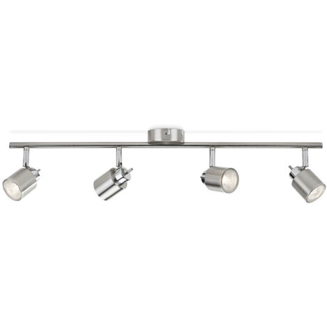 Plafonnier ajustable PHILIPS - 4 spots - GU10 - métal - 93503 (1/9)