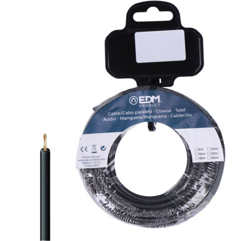 Enrouleur de câble flexible, 4mm, noir, 10m, sans halogène  28486 (1/2)