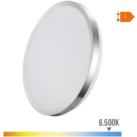 Super LED apparente, 12W, 1160lm, 6500K, Ø 26x5.8cm, cadre chromé  EDM 32569 (1/3)