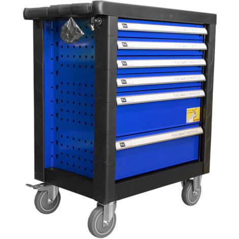 CHARIOT À OUTILS 6 TIROIRS BLEU JBM53447 (1/4)