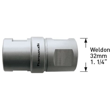 Adaptateur Weldon19 Quick-In 18mm KARNASCH - Lot De 1 - Pour Outils De Fraisage