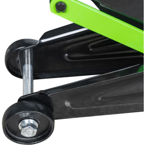 VITO Cric Hydraulique 4 Tonnes - Hauteur De Levage 18-34 Cm, Acier Robuste Avec Soupape De Sécurité
