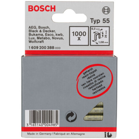 Pince résine 55 : 60x 108x26mm : 1 000 pièces  BOSCH 1609200388