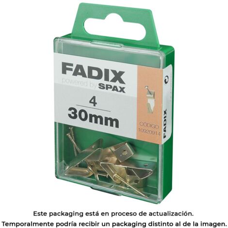 Hansafix cintre pour tableaux, 30mm, boîte de 4 pièces Fadix 85761 (1/3)