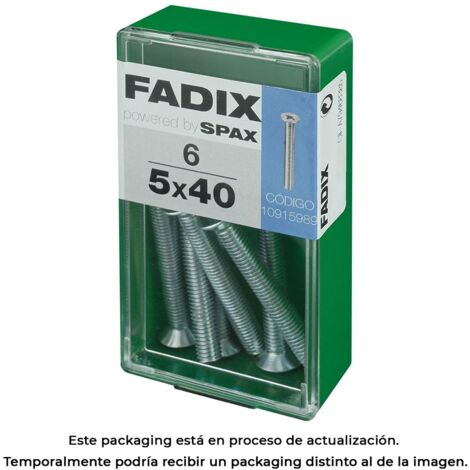 Vis métrique CP, M 5x40mm, boîte 6 pièces Fadix 85761 (1/3)
