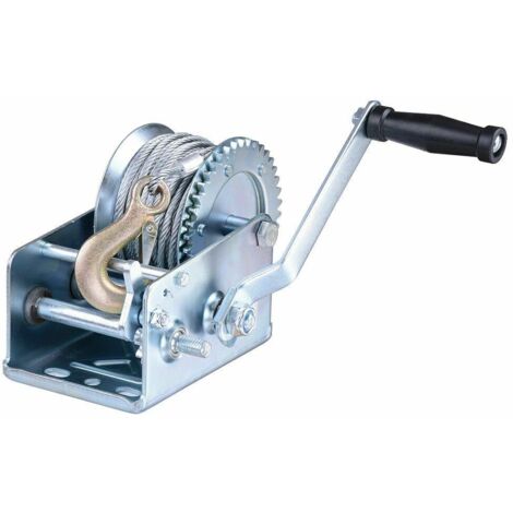 Mw Tools – Treuil manuel 1130 kg – Câble acier 5 mm, 10 m – Système 2 voies avec verrouillage – HNHW250 (1/2)