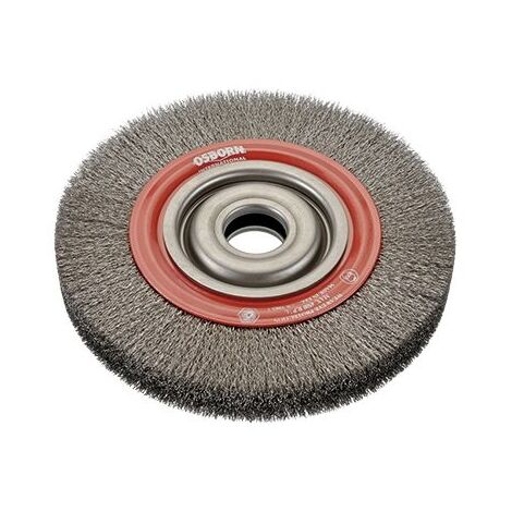 Brosse ronde en fil d’acier ondulé avec trou multi-axes et garniture Ø 0,50 mm (178x32x38 ) Osborn 9902554163