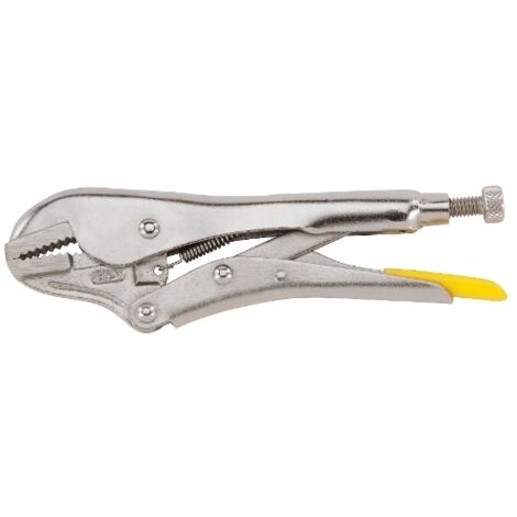 Stanley – Pince étau droite 190mm – Mâchoires forgées pour solidité – Finition chromée anti-corrosion – Desserrage contrôlé à une main
