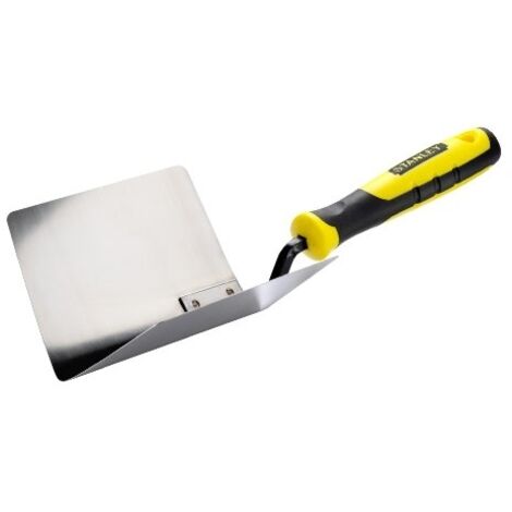 Stanley – Spatule d'angle en acier inoxydable – STHT005777 – Lame conique pour finition lisse – Poignée bi-matière pour confort