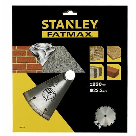 Disque à tronçonner diamanté segmenté 230 mm  STANLEY STA38117-XJ