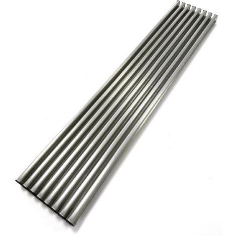 Grille aération VMC en acier inoxydable 60x12x2cm – Pour fours et réfrigérateurs – Fixation facile – Résistante à la chaleur