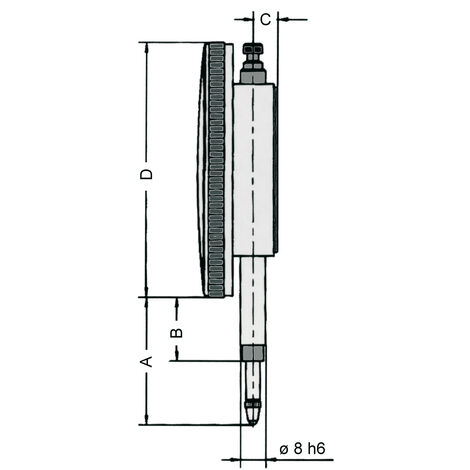 VOGEL 241131 - Comparateur DIN 878 - Capacité 0-10,0 mm