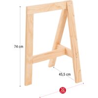 Chevalet décoratif à trois pieds en pin Macozo non peint modèle GLAM  ASTIGARRAGA CABGLA.99